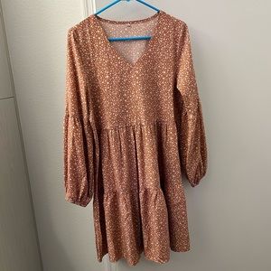 NWOT knee length peplum mini dress